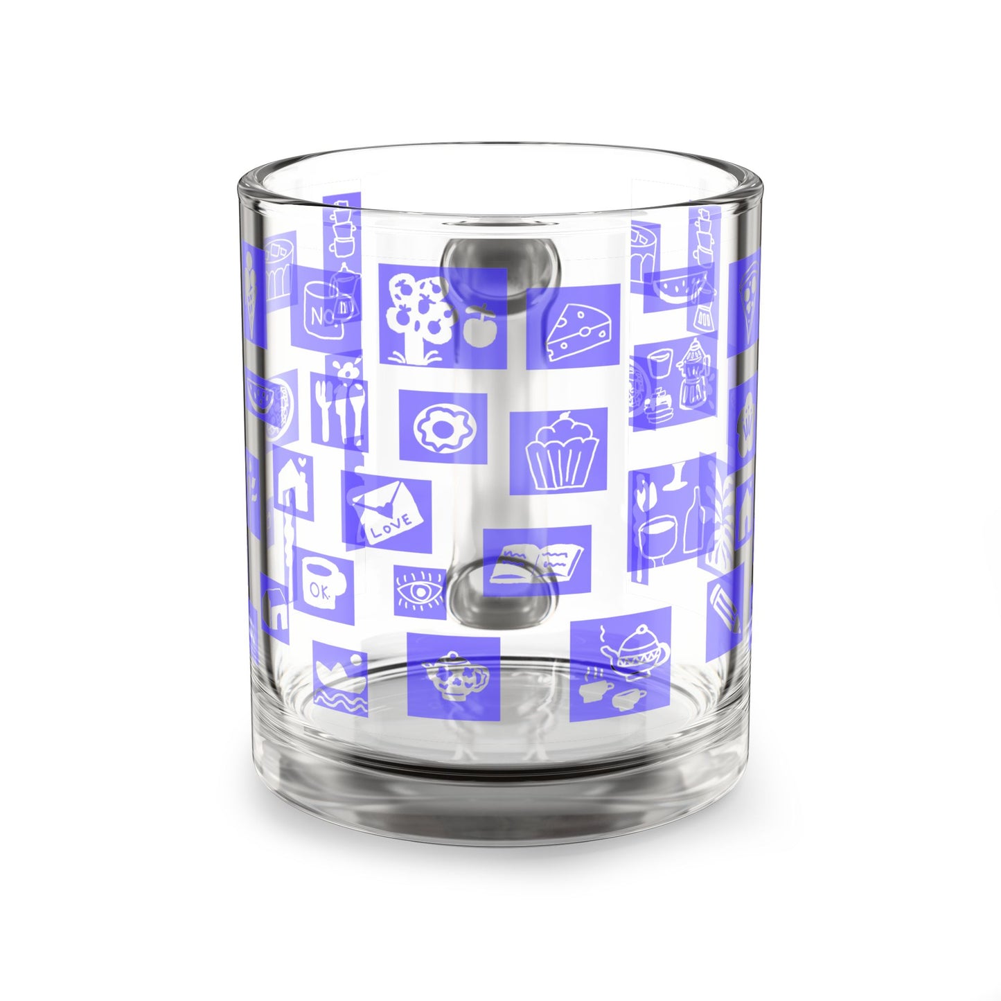 everyday sketches glass mug (0.3 l)