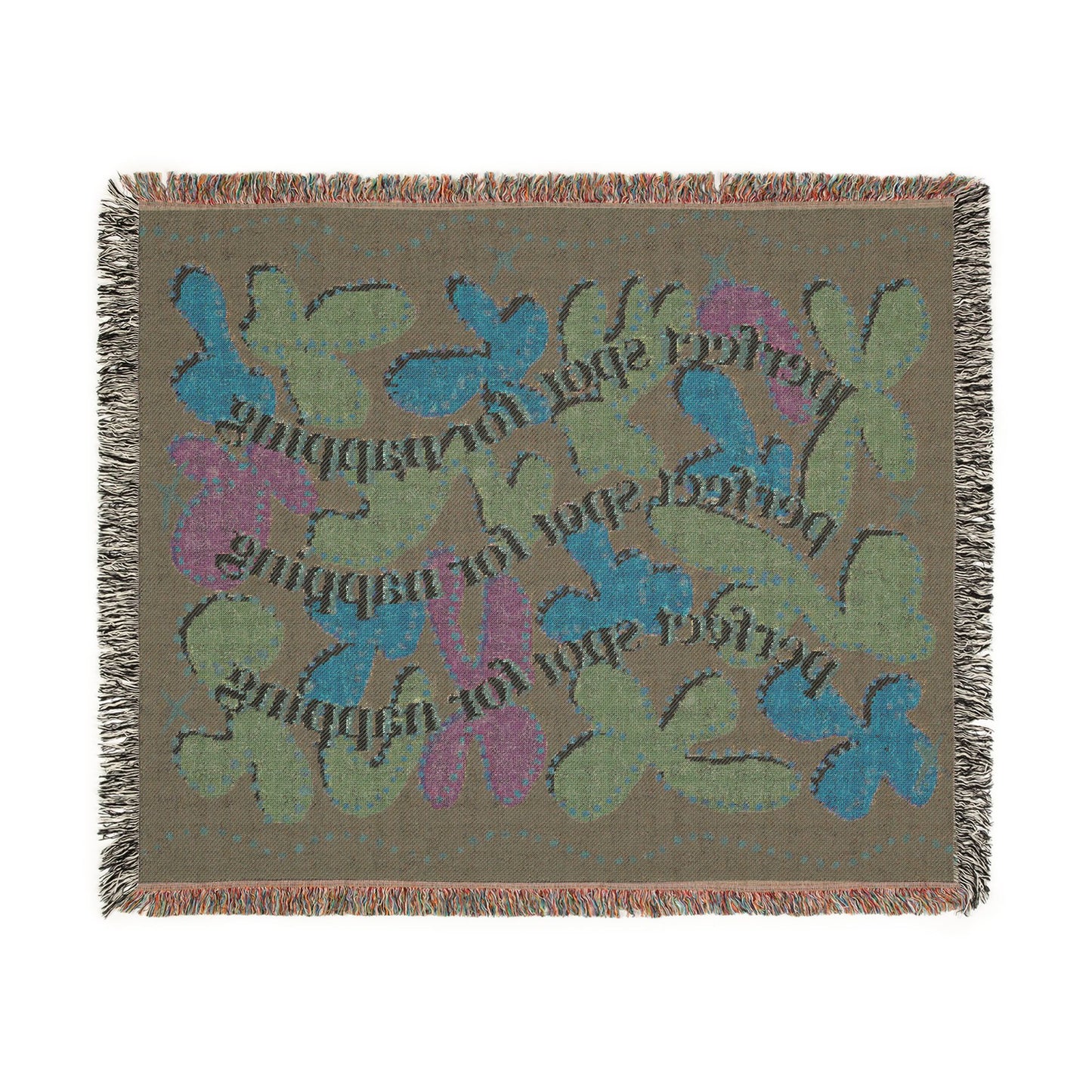 perfect spot for napping woven blanket