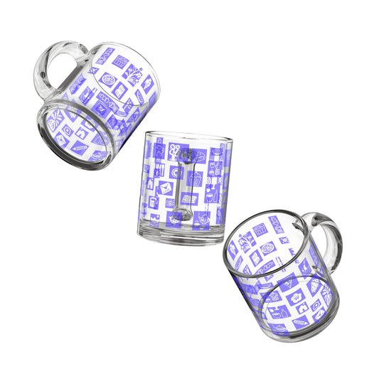everyday sketches glass mug (0.3 l)