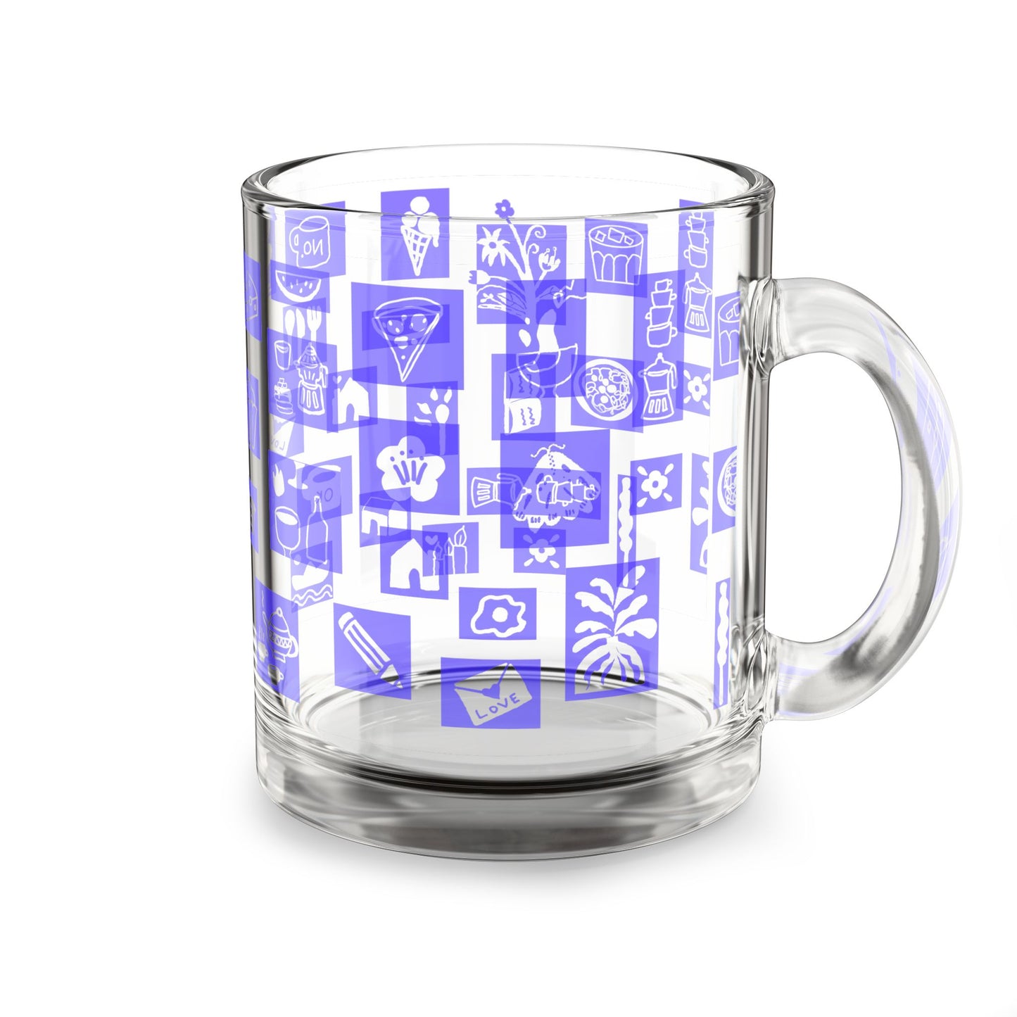 everyday sketches glass mug (0.3 l)