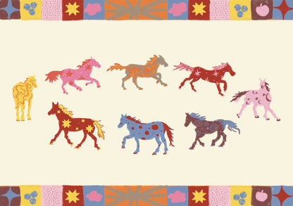 year of the horse premium matte paper poster 21x29.7 cm